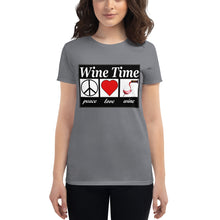 Load image into Gallery viewer, WIne time plw Women's short sleeve t-shirt