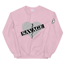 Load image into Gallery viewer, Broken Heart Savage gray Unisex Sweatshirt