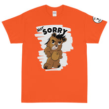 Load image into Gallery viewer, Not Sorry Logo Bear Short Sleeve T-Shirt