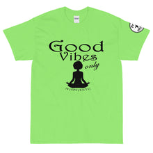 Load image into Gallery viewer, Good Vibes only yoga BL Short Sleeve T-Shirt