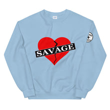 Load image into Gallery viewer, Broken Heart Savage red Unisex Sweatshirt