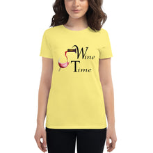Load image into Gallery viewer, Women's Wine Time BL short sleeve t-shirt