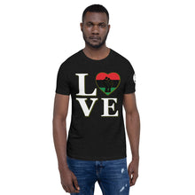 Load image into Gallery viewer, LOVE Black heart fist Short-Sleeve Unisex T-Shirt