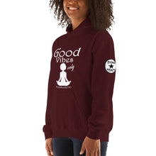Load image into Gallery viewer, Good Vibes only yoga WL Unisex Hoodie