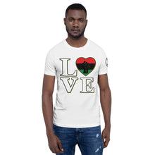 Load image into Gallery viewer, LOVE Black heart fist Short-Sleeve Unisex T-Shirt