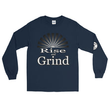 Load image into Gallery viewer, Rise and Grind Men’s Long Sleeve Shirt
