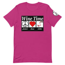 Load image into Gallery viewer, WIne time plw Short-Sleeve Unisex T-Shirt