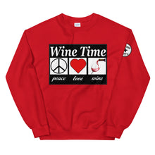 Load image into Gallery viewer, WIne time plw Unisex Sweatshirt
