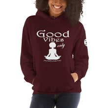Load image into Gallery viewer, Good Vibes only yoga WL Unisex Hoodie