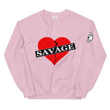 Load image into Gallery viewer, Broken Heart Savage red Unisex Sweatshirt