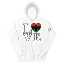 Load image into Gallery viewer, LOVE black fist heart Unisex Hoodie
