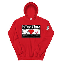 Load image into Gallery viewer, WIne time plw Unisex Hoodie