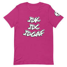 Load image into Gallery viewer, IDK IDC IDGAF Short-Sleeve Unisex T-Shirt