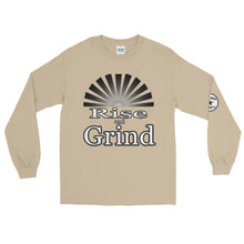 Load image into Gallery viewer, Rise and Grind Men’s Long Sleeve Shirt