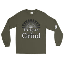 Load image into Gallery viewer, Rise and Grind Men’s Long Sleeve Shirt