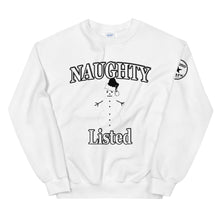 Load image into Gallery viewer, Naughty Listed Snowman Unisex Sweatshirt