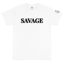 Load image into Gallery viewer, Savage Black Letters Short Sleeve T-Shirt