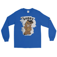 Load image into Gallery viewer, Not Sorry Logo Bear Men’s Long Sleeve Shirt