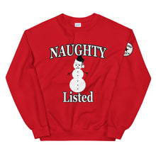 Load image into Gallery viewer, Naughty Listed Snowman Unisex Sweatshirt