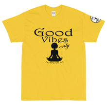 Load image into Gallery viewer, Good Vibes only yoga BL Short Sleeve T-Shirt