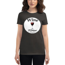 Load image into Gallery viewer, Wine Time Label 2020 Women's short sleeve t-shirt
