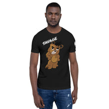 Load image into Gallery viewer, Savage logo bear Short-Sleeve Unisex T-Shirt