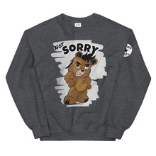 Load image into Gallery viewer, Not Sorry Logo Bear Unisex Sweatshirt