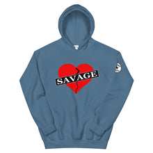 Load image into Gallery viewer, Broken Heart Savage Red Unisex Hoodie