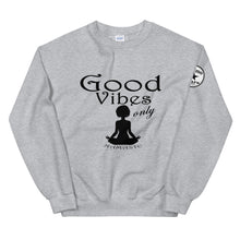 Load image into Gallery viewer, Good Vibes Only Yoga BL Unisex Sweatshirt