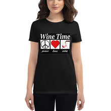 Load image into Gallery viewer, WIne time plw Women's short sleeve t-shirt