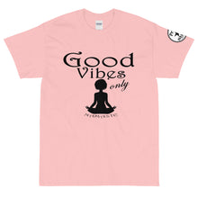 Load image into Gallery viewer, Good Vibes only yoga BL Short Sleeve T-Shirt
