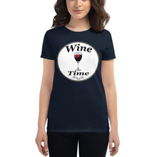 Load image into Gallery viewer, Wine Time Label 2020 Women's short sleeve t-shirt