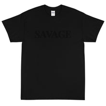 Load image into Gallery viewer, Savage Black Letters Short Sleeve T-Shirt