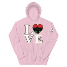 Load image into Gallery viewer, LOVE black fist heart Unisex Hoodie