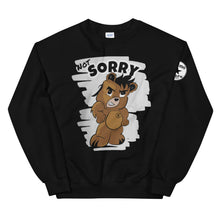 Load image into Gallery viewer, Not Sorry Logo Bear Unisex Sweatshirt
