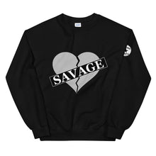 Load image into Gallery viewer, Broken Heart Savage gray Unisex Sweatshirt