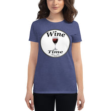 Load image into Gallery viewer, Wine Time Label 2020 Women's short sleeve t-shirt
