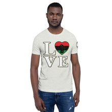 Load image into Gallery viewer, LOVE Black heart fist Short-Sleeve Unisex T-Shirt