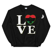 Load image into Gallery viewer, LOVE black fist heart Unisex Sweatshirt