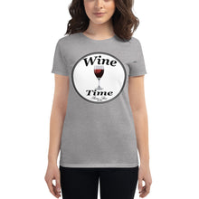 Load image into Gallery viewer, Wine Time Label 2020 Women's short sleeve t-shirt