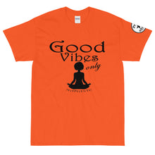 Load image into Gallery viewer, Good Vibes only yoga BL Short Sleeve T-Shirt