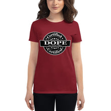 Load image into Gallery viewer, Women's Certified Dope short sleeve t-shirt