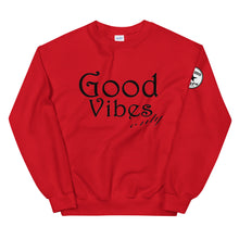 Load image into Gallery viewer, Good vibes only bl Unisex Sweatshirt