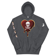 Load image into Gallery viewer, Skull Heart Drips M&G Unisex Hoodie