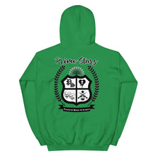 Load image into Gallery viewer, Primo Stars clothing company front/ crest back bl Unisex Hoodie