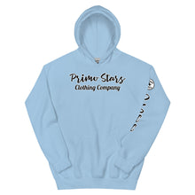 Load image into Gallery viewer, Primo Stars clothing company front/ crest back bl Unisex Hoodie