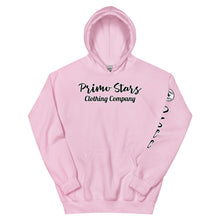 Load image into Gallery viewer, Primo Stars clothing company front/ crest back bl Unisex Hoodie