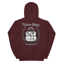 Load image into Gallery viewer, Primo Stars clothing company front/ crest back bl Unisex Hoodie