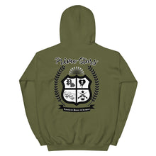 Load image into Gallery viewer, Primo Stars clothing company front/ crest back bl Unisex Hoodie