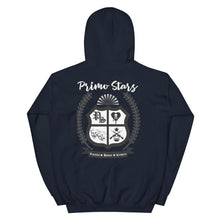 Load image into Gallery viewer, Primo Stars clothing company front/ crest back Unisex Hoodie